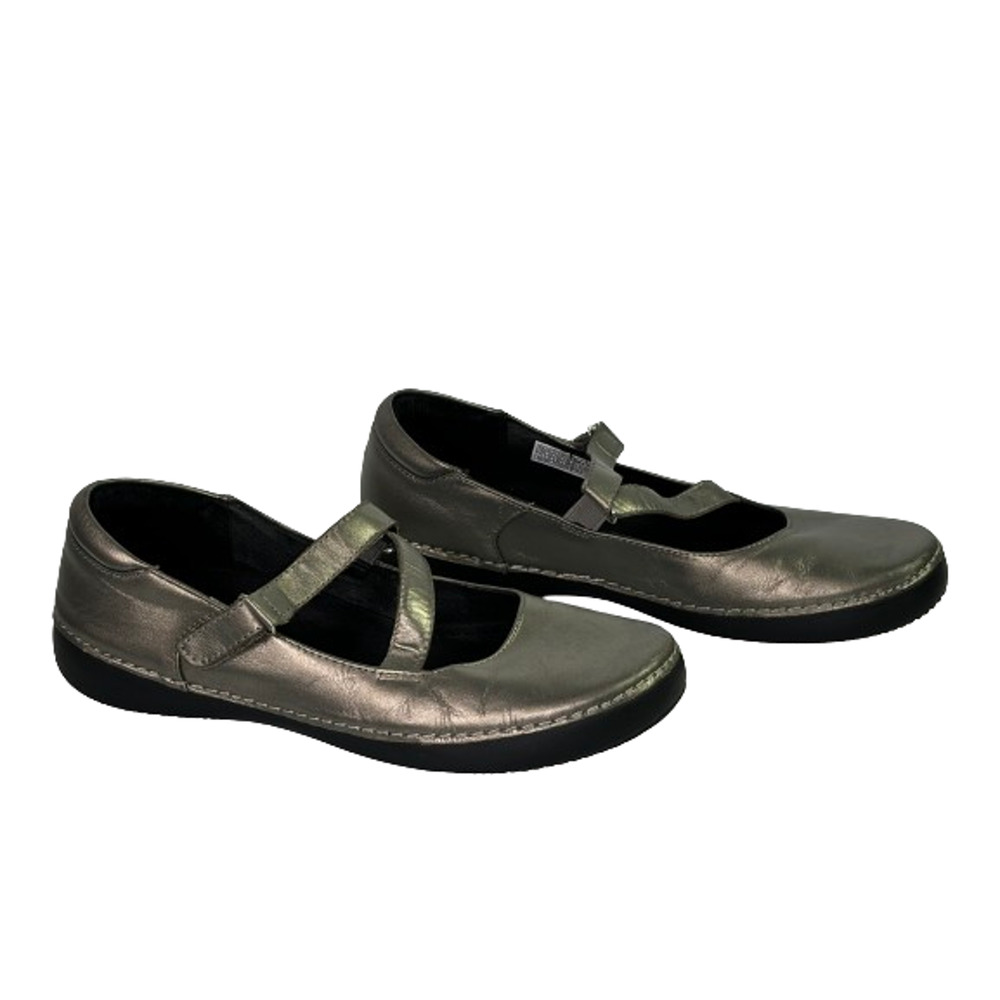 Vionic Judith Womens Size 11 Shoes Pewter Slip On Mary Jane Orthaheel Technology